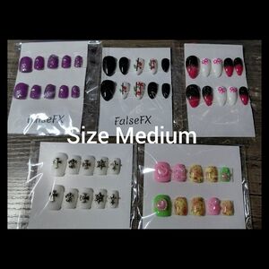 Assorted Handmade Gel Press On Nails